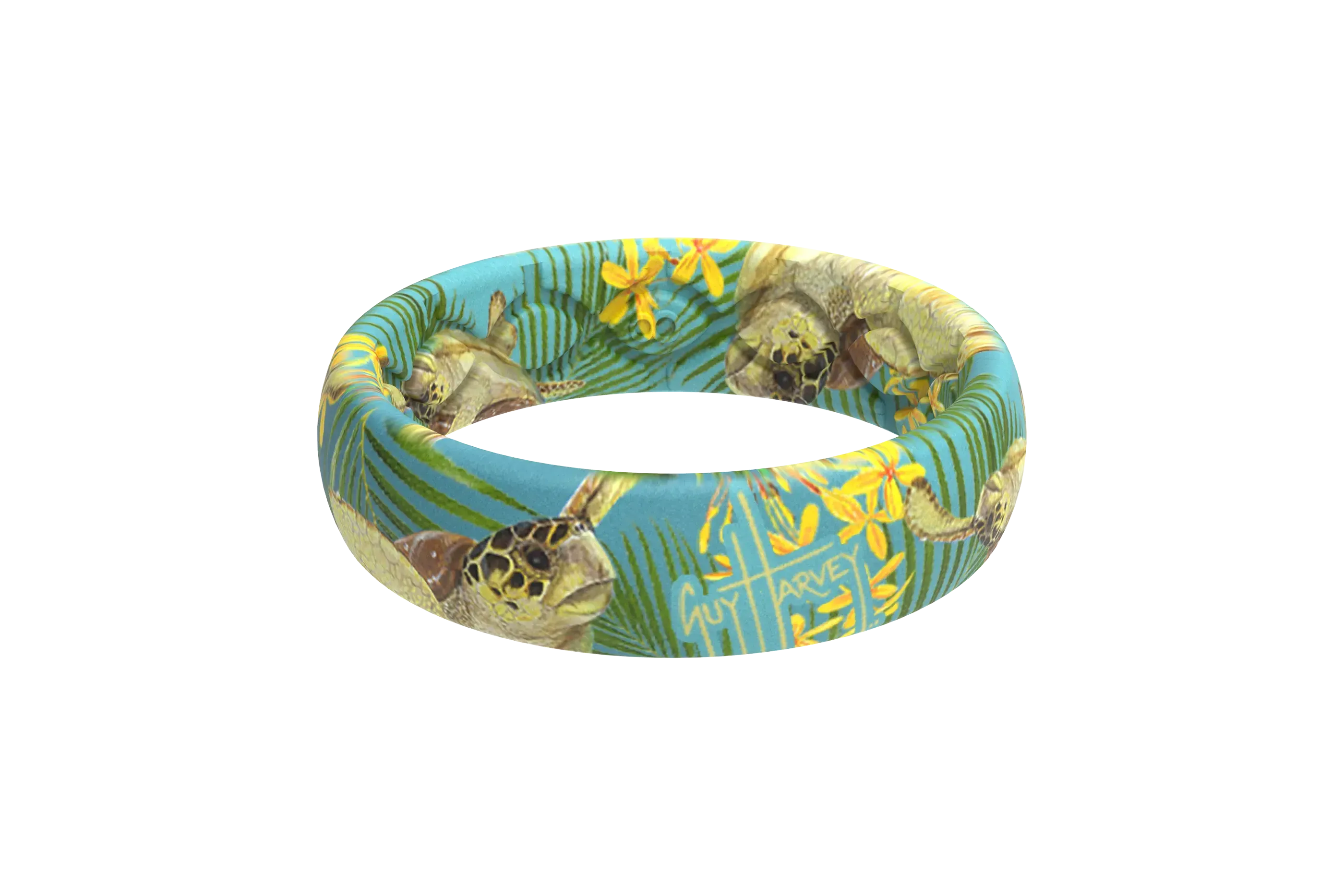 Guy Harvey Tropical Turtle Thin Ring