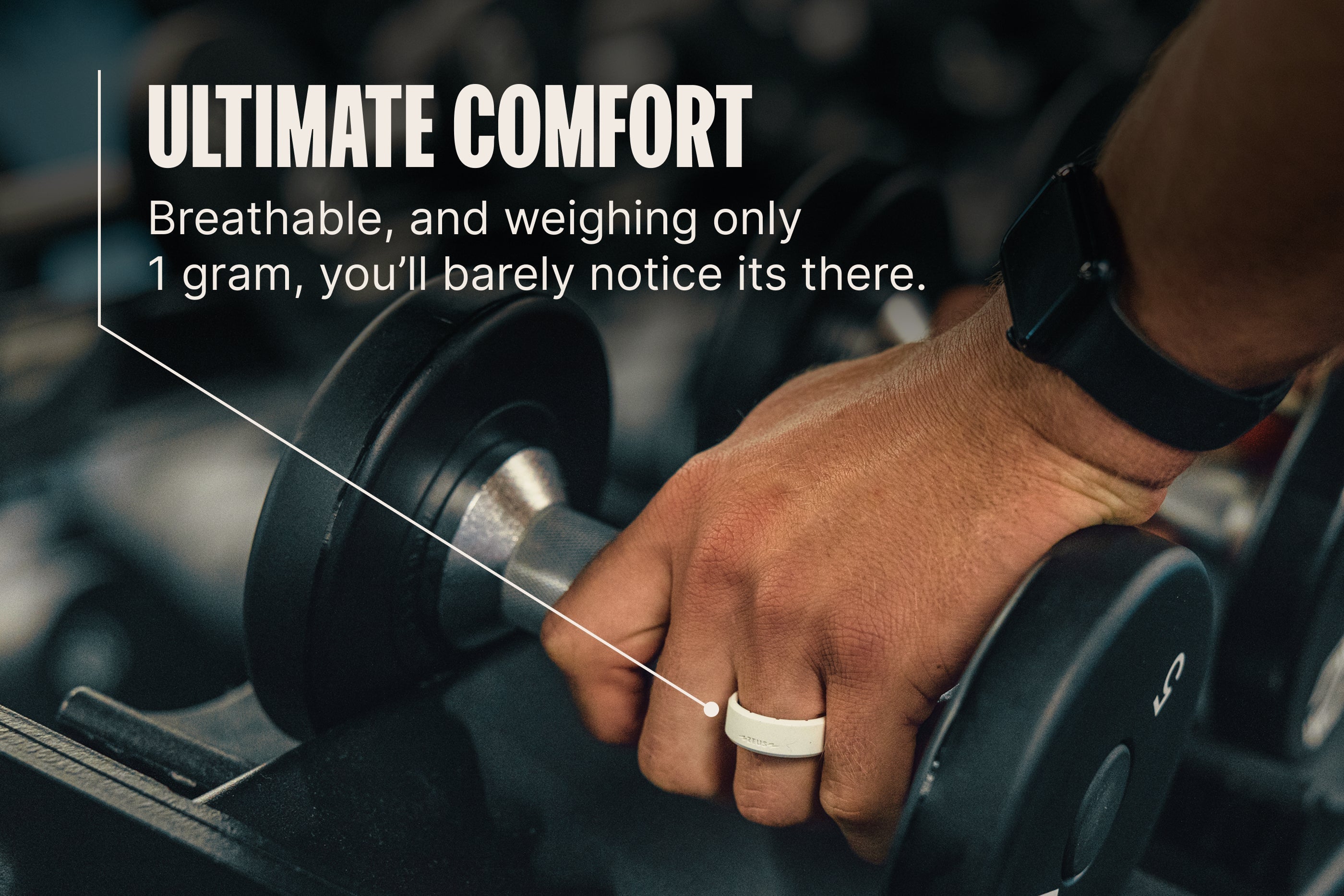 Zeus Cream White Thin Ring