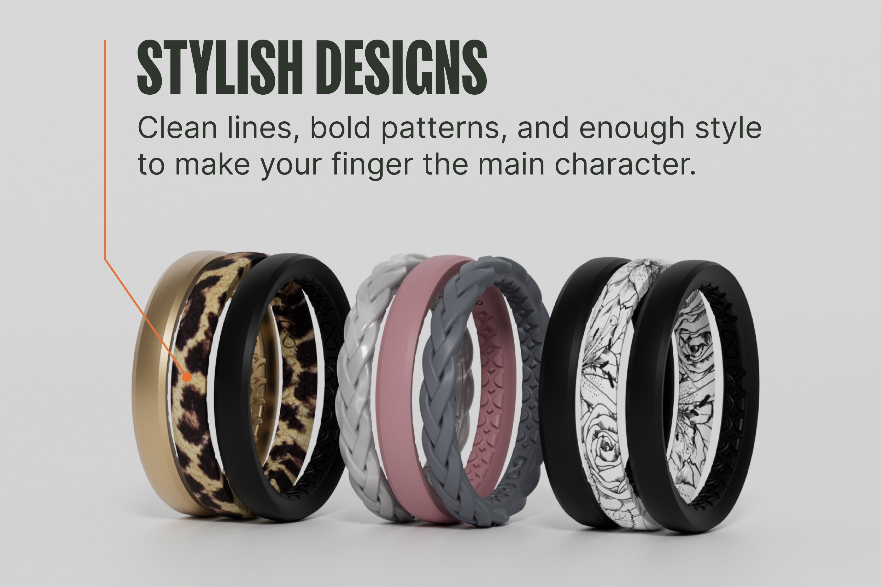Faded Camo Thin Ring